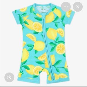 Little Sleepies Blue and Yellow Lemon Bodysuit